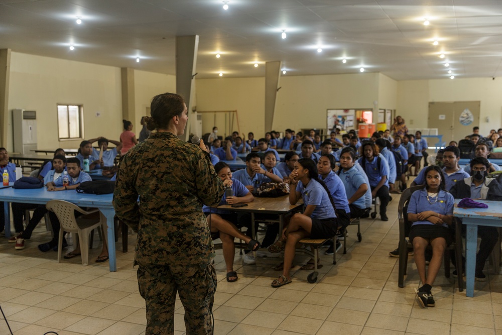 Military Introduction Assembly in Palau