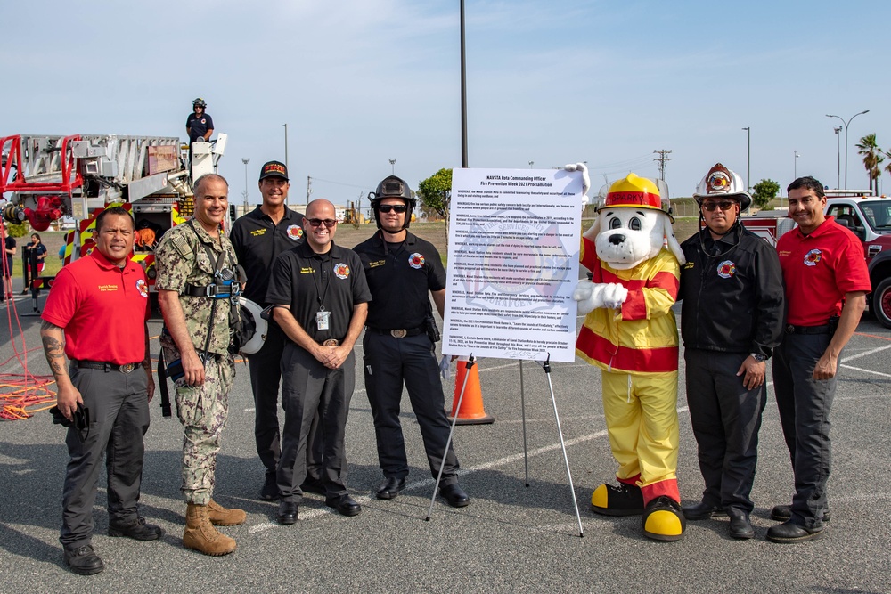 NAVSTA Rota Celebrates Fire Prevention Week with Fire Safety Information and Comradery