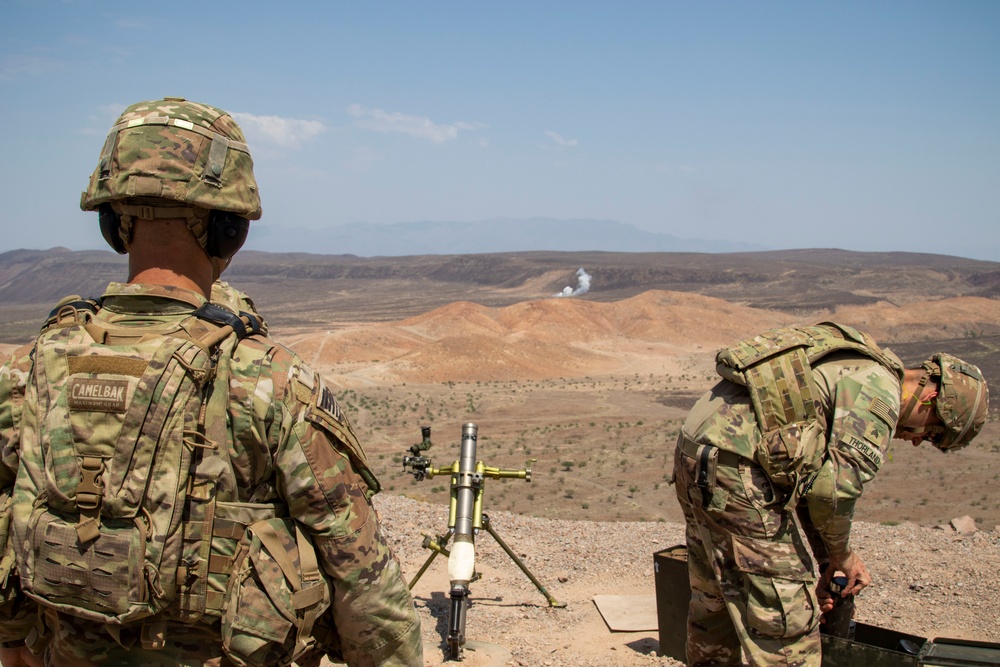 Fire Support Team uses digital fires for mortar live-fire