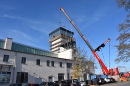 Wiesbaden Army Airfield’s new air traffic control tower makes major progress