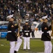 Marines with the Silent Drill Platoon perform during a halftime show at Lincoln Financial Field in Philadelphia