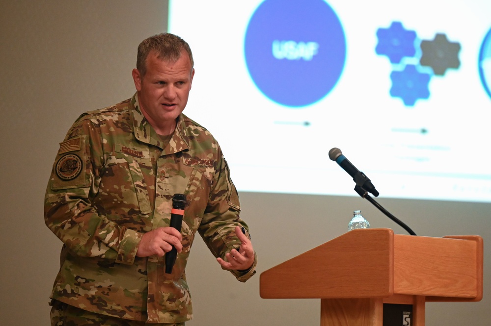 U.S. Air Force HQ Chief briefs AFFORGEN to KAFB leaders