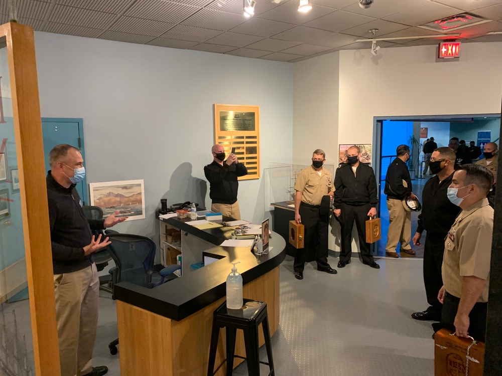 NAS Oceana Chief Petty Officer Selects visit Hampton Roads Naval Museum