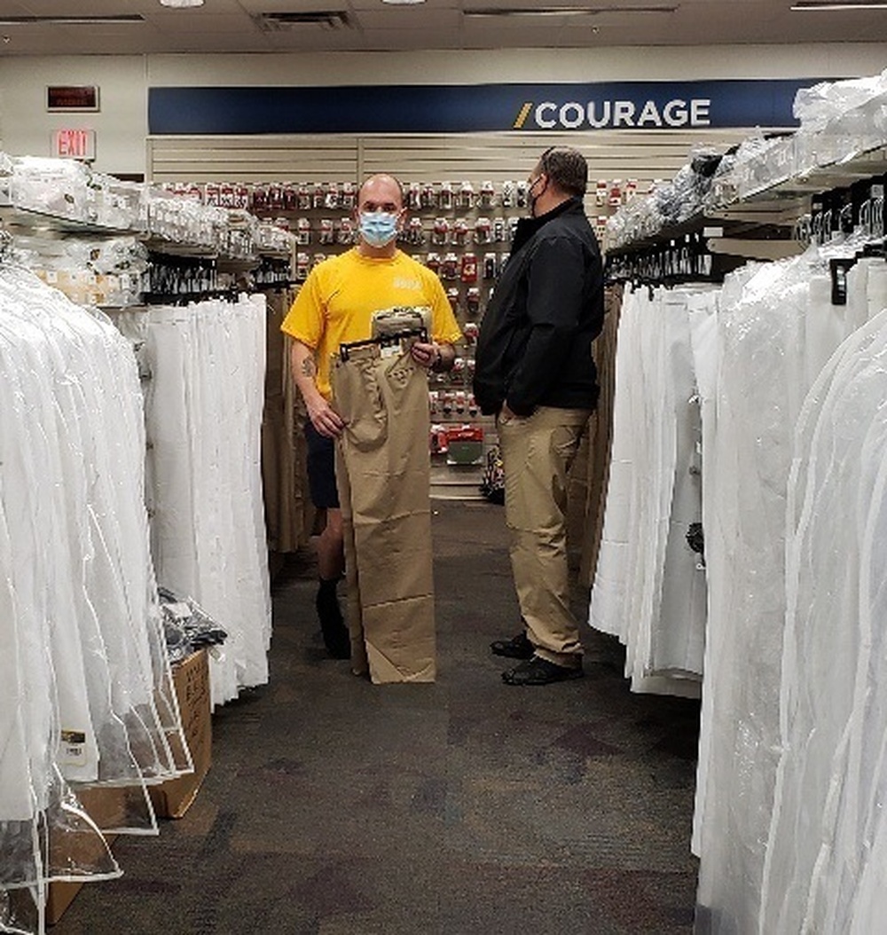 DVIDS Images NEX Gulfport assists newly selected Chief Petty Officers with their new