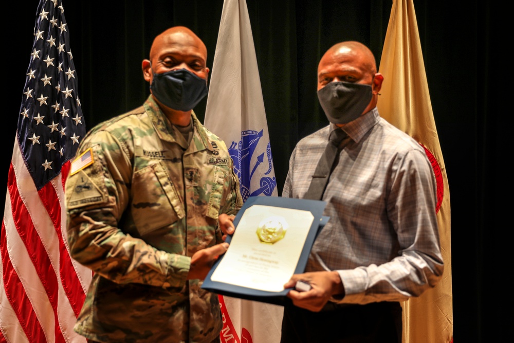 Years of service awards presented to civilians