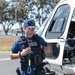 Coast Guard member prepares for K9 hoist training