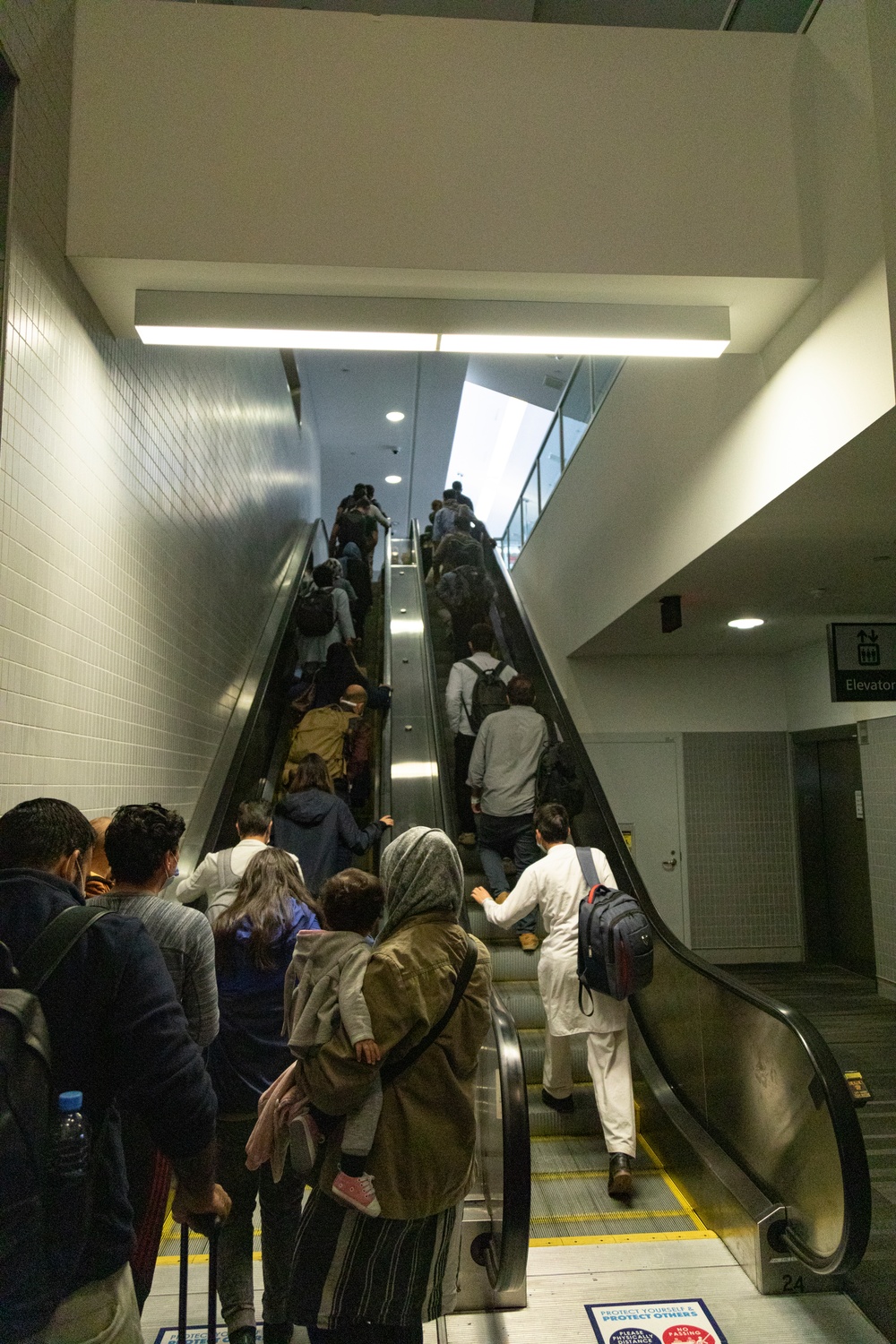 Afghan Guests Arrive in Philadelphia International Airport
