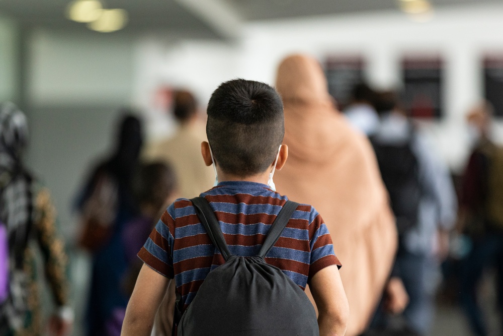Afghan Guests Arrive in Philadelphia International Airport