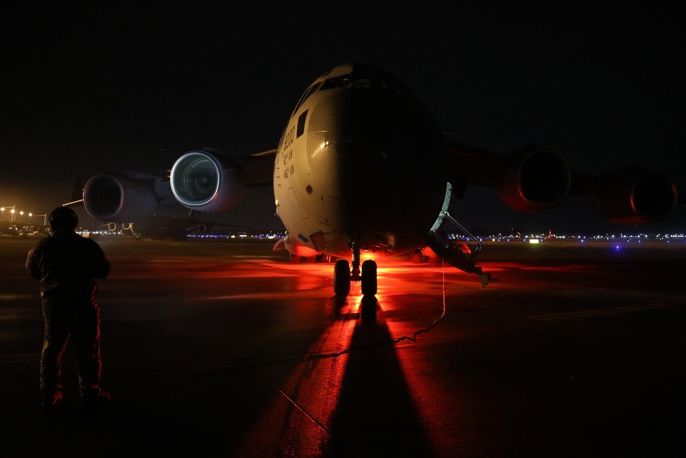 Exercise Rainier War 21B C-17 Globemaster III flights