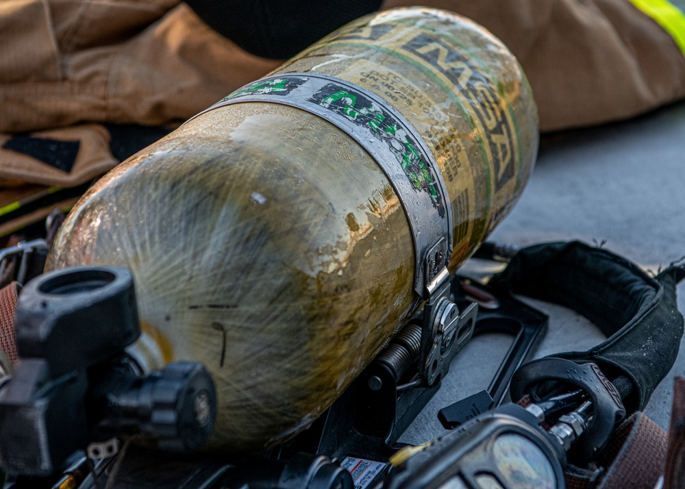 Patrick Space Force Base Fire Department Conducts Simulated Aircraft Fire Training