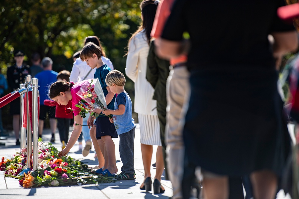 Tomb of the Unknown Soldier Centennial Commemoration Flower Ceremony - Day One