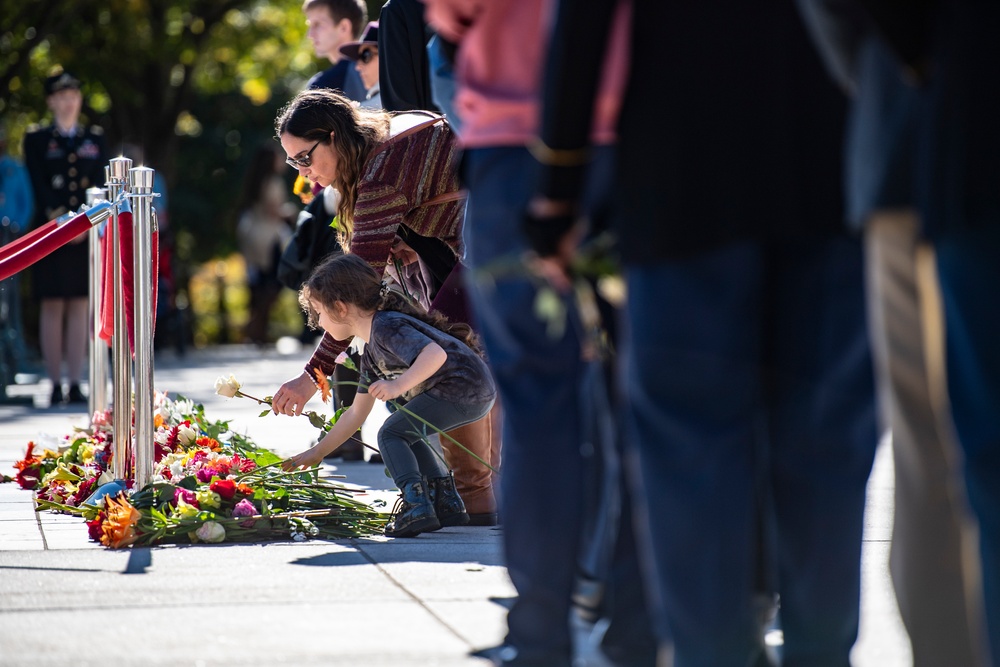 Tomb of the Unknown Soldier Centennial Commemoration Flower Ceremony - Day One