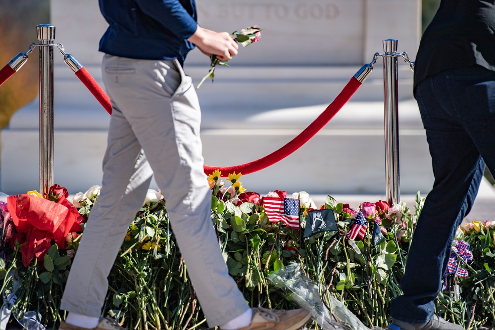 Tomb of the Unknown Soldier Centennial Commemoration Flower Ceremony - Day One