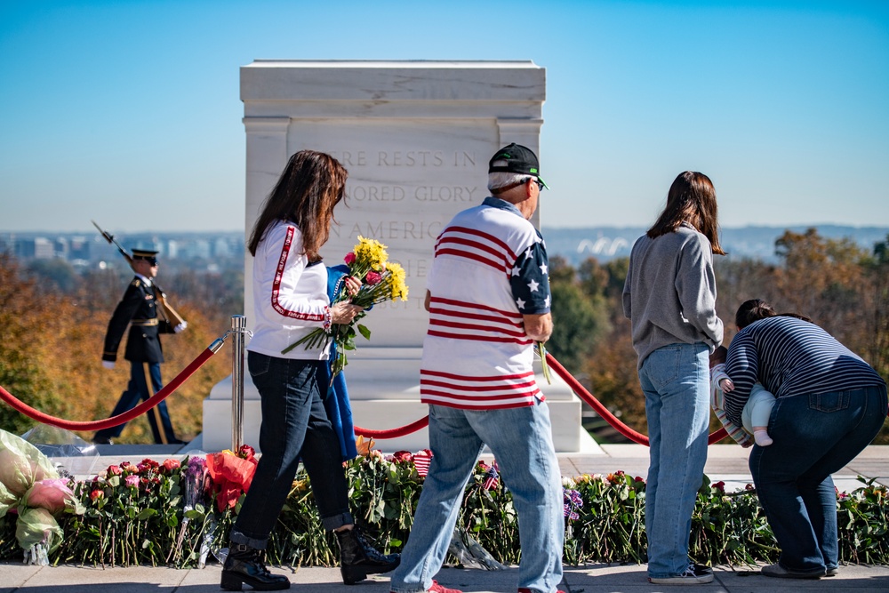 Tomb of the Unknown Soldier Centennial Commemoration Flower Ceremony - Day One