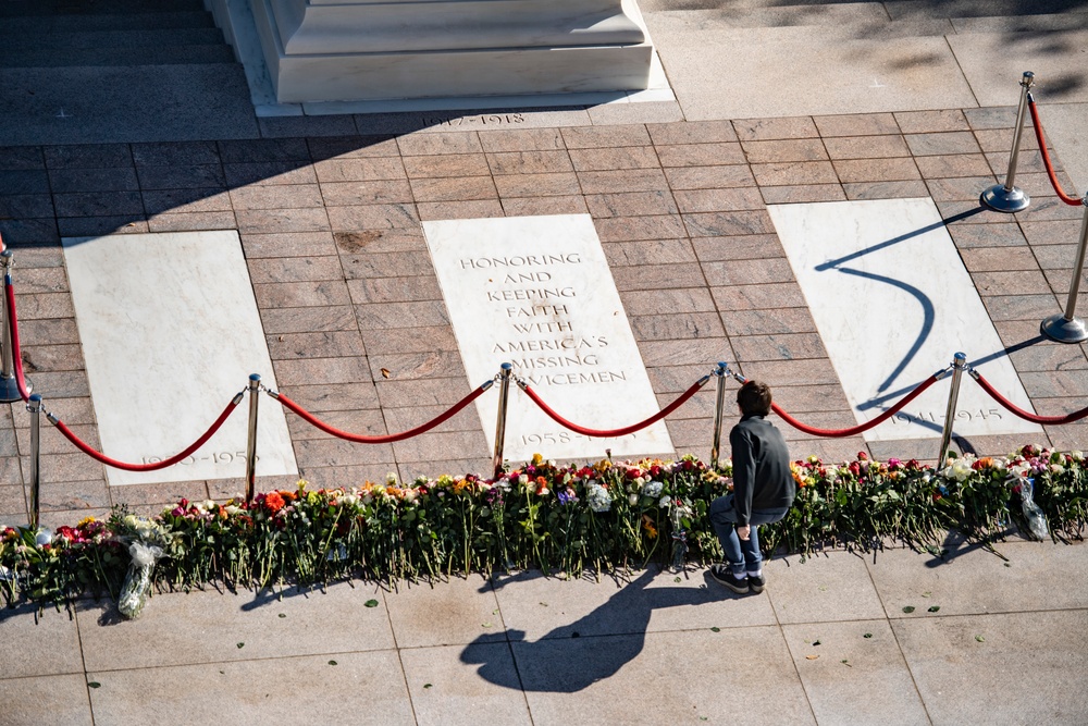 Tomb of the Unknown Soldier Centennial Commemoration Flower Ceremony - Day One