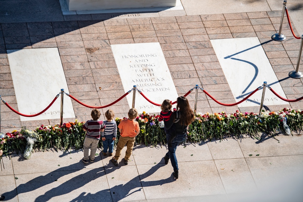 Tomb of the Unknown Soldier Centennial Commemoration Flower Ceremony - Day One