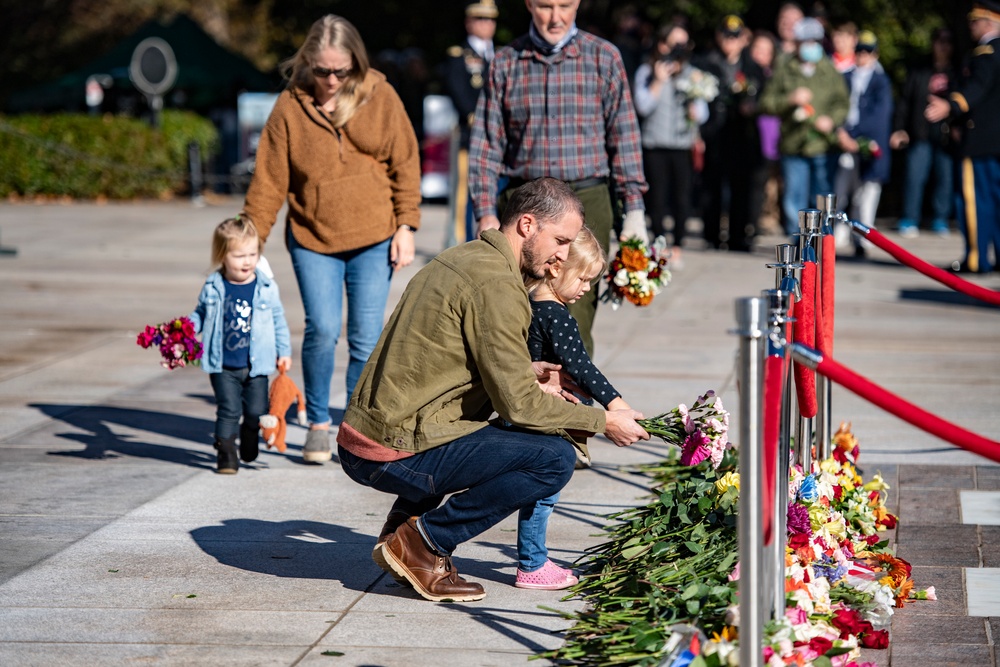 Tomb of the Unknown Soldier Centennial Commemoration Flower Ceremony - Day One