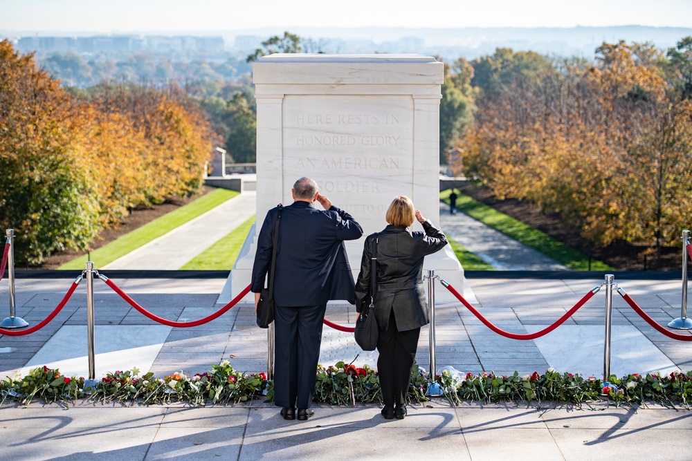 Tomb of the Unknown Soldier Centennial Commemoration Flower Ceremony - Day One