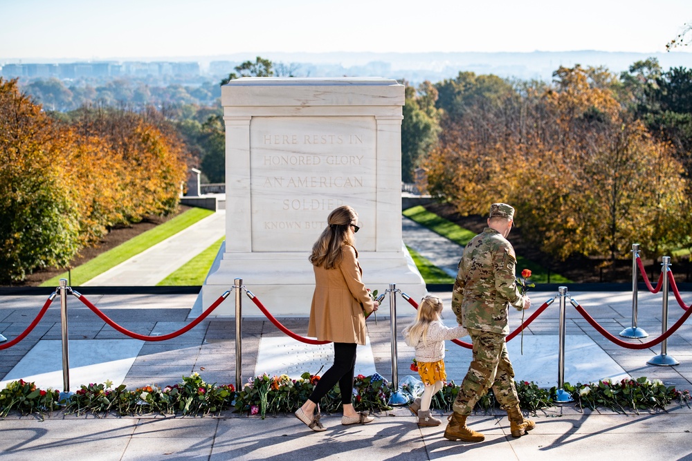 Tomb of the Unknown Soldier Centennial Commemoration Flower Ceremony - Day One