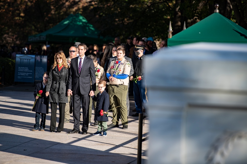 Tomb of the Unknown Soldier Centennial Commemoration Flower Ceremony - Day One