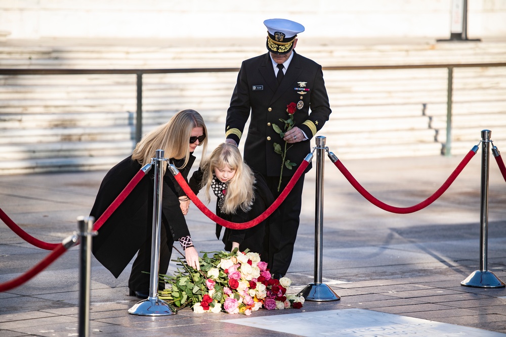 Tomb of the Unknown Soldier Centennial Commemoration Flower Ceremony - Day One