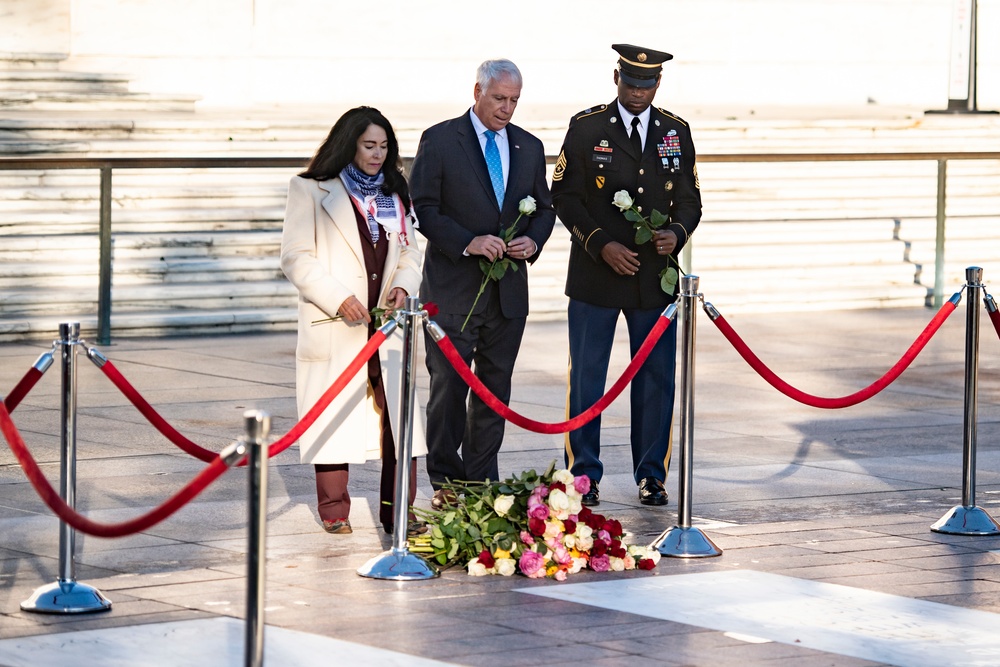 Tomb of the Unknown Soldier Centennial Commemoration Flower Ceremony - Day One