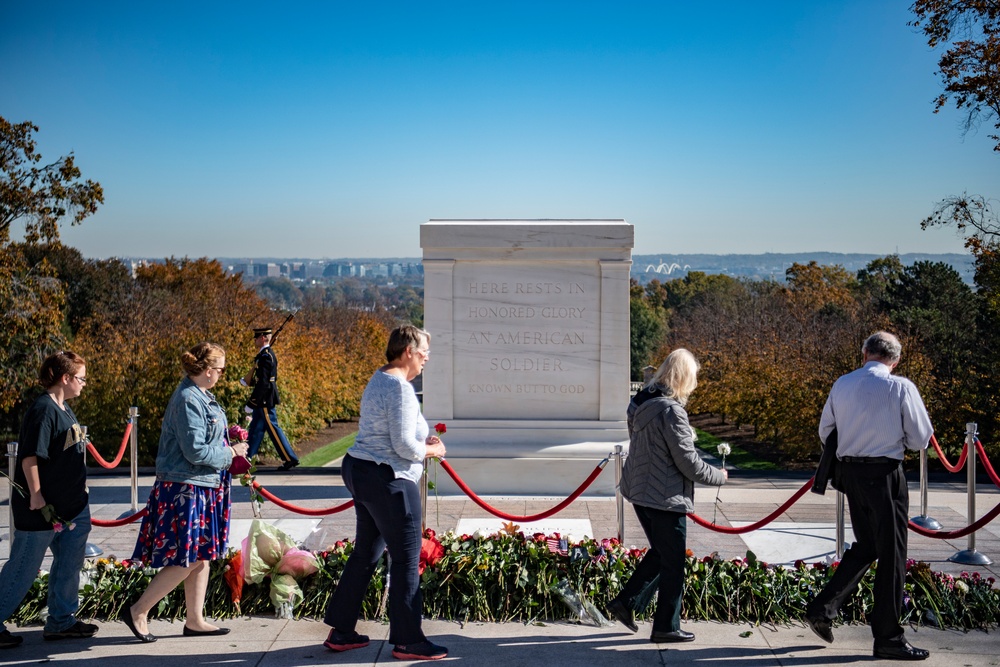 Tomb of the Unknown Soldier Centennial Commemoration Flower Ceremony - Day One