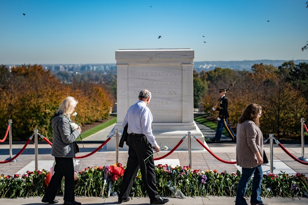 Tomb of the Unknown Soldier Centennial Commemoration Flower Ceremony - Day One