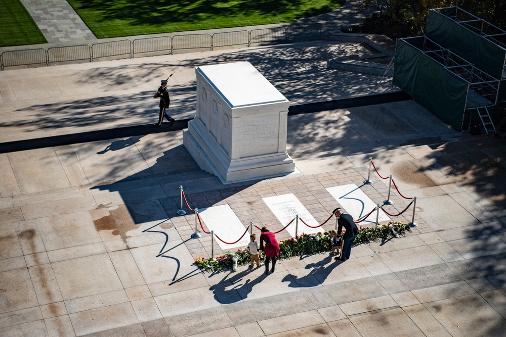 Tomb of the Unknown Soldier Centennial Commemoration Flower Ceremony - Day One