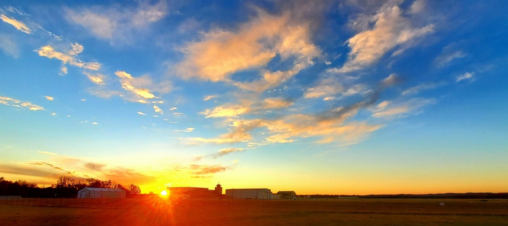 November sunset at Sparta-Fort McCoy Airport