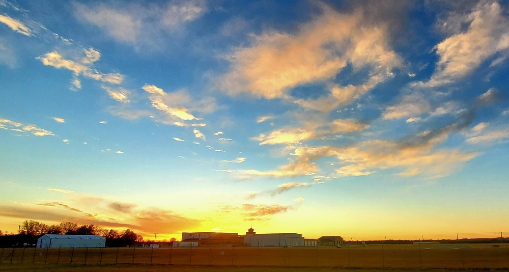 November sunset at Sparta-Fort McCoy Airport