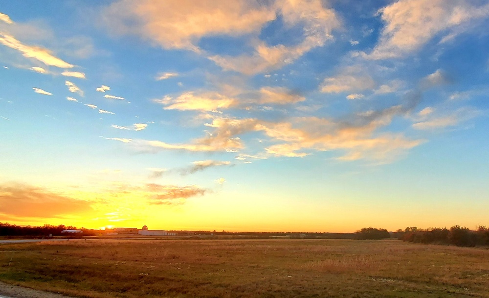 November sunset at Sparta-Fort McCoy Airport