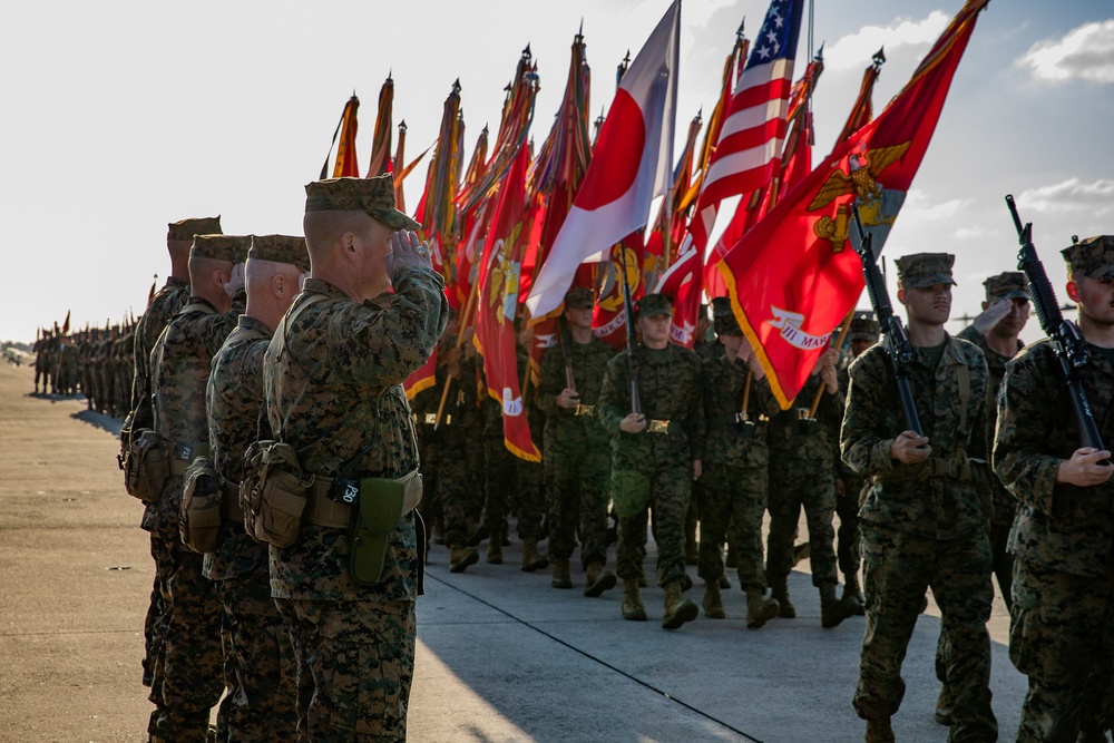 III Marine Expeditionary Force Change of Command and Relief and Appointment Ceremony