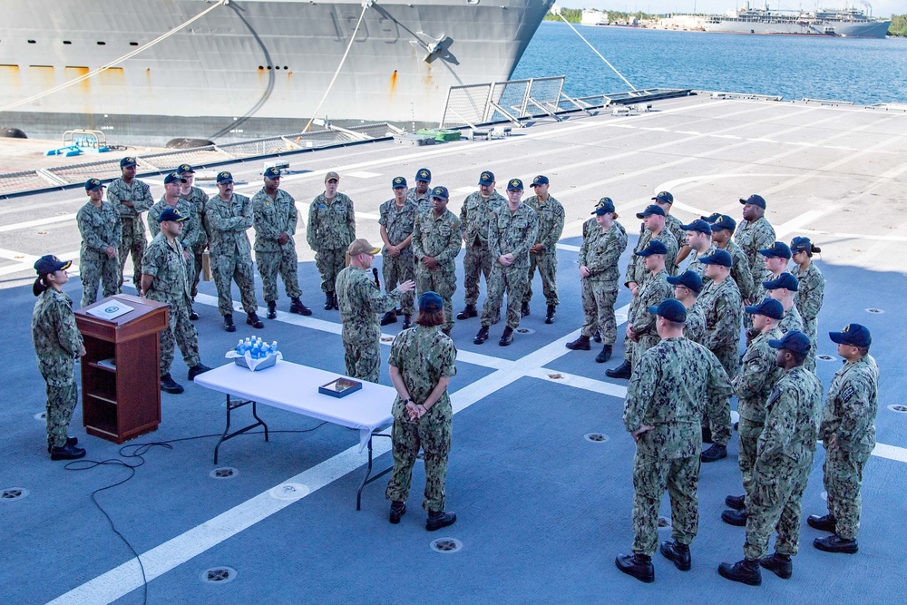 USS Charleston Receives Arizona Relic