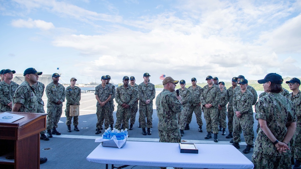 USS Charleston Receives Arizona Relic