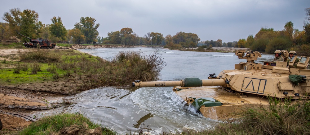 Charlie Company “Bandidos,” conduct wet-gap crossing operations as part of Olympic Cooperation 2021 in Xanthi, Greece