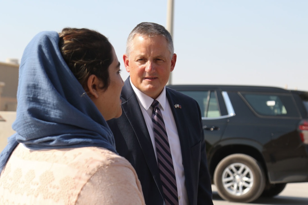 Afghan Evacuations Mission Support Element Welcomes members of Congress