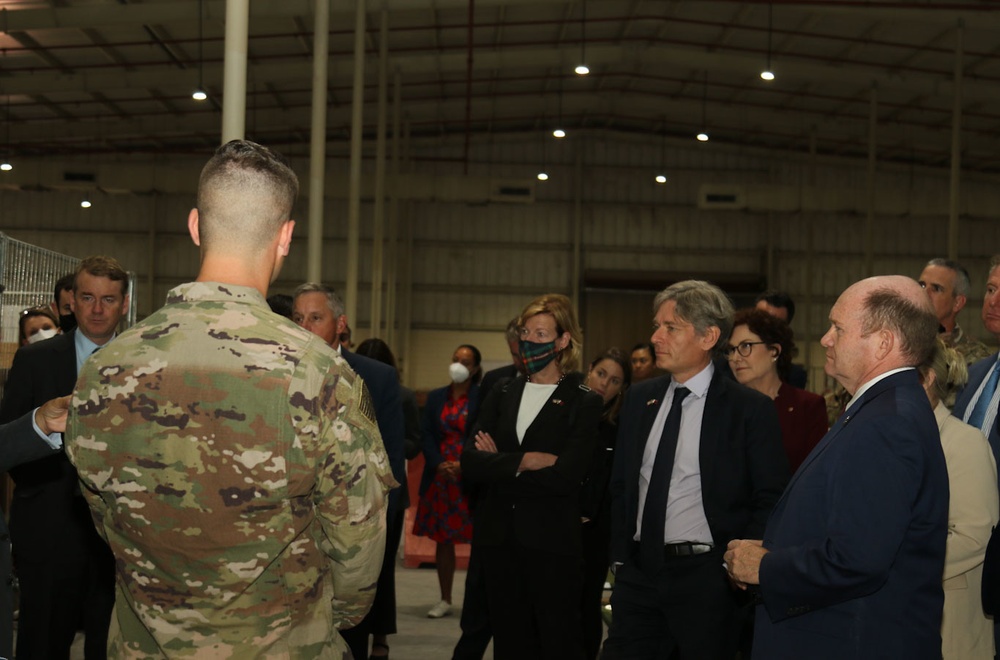 Afghan Evacuations Mission Support Element Welcomes members of Congress