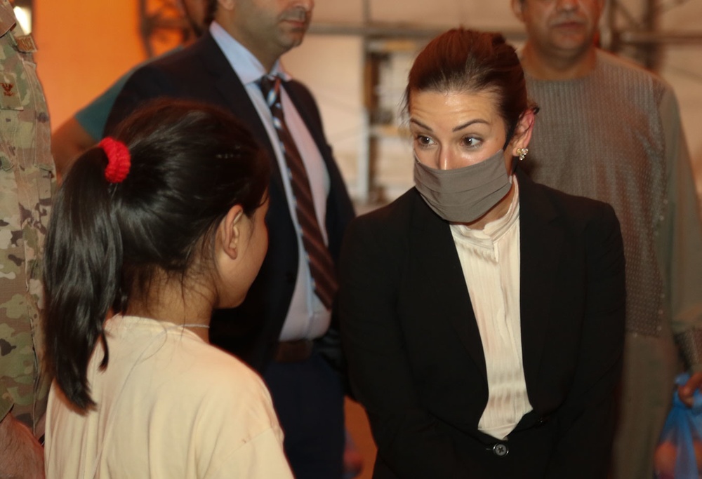 Afghan Evacuations Mission Support Element Welcomes members of Congress