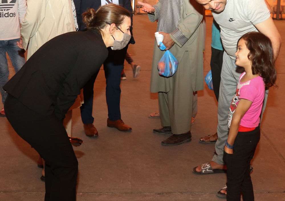 Afghan Evacuations Mission Support Element Welcomes members of Congress