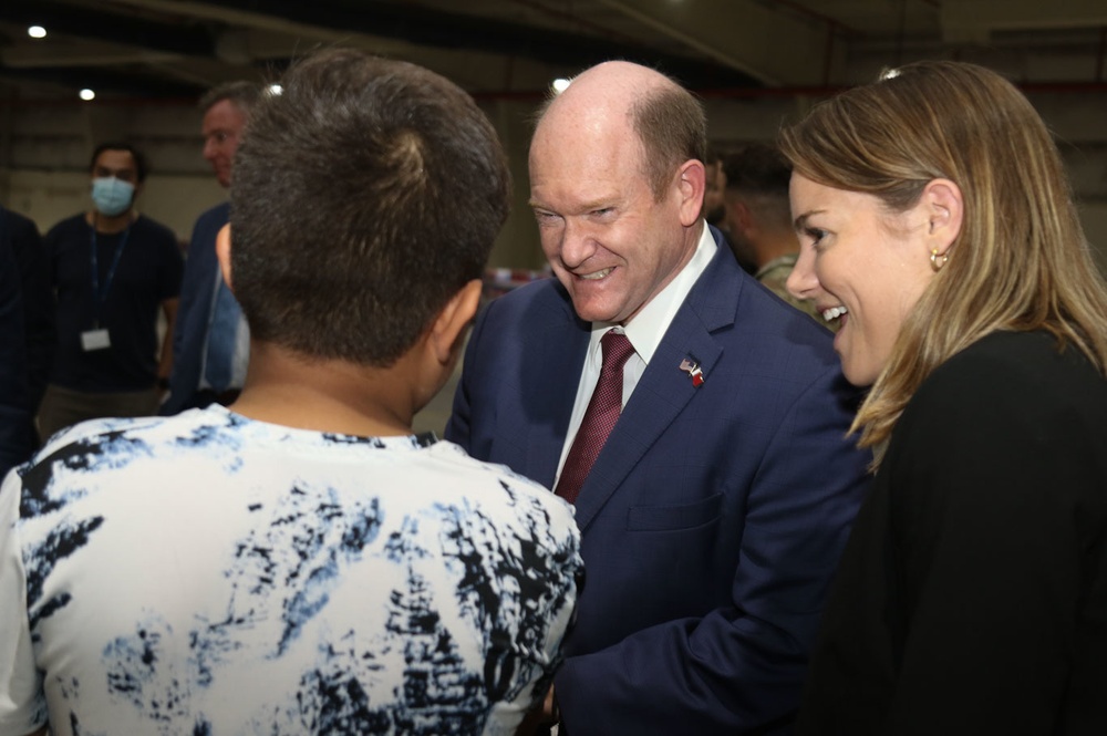 Afghan Evacuations Mission Support Element Welcomes members of Congress