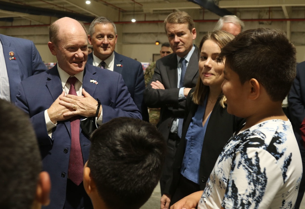 Afghan Evacuations Mission Support Element Welcomes members of Congress