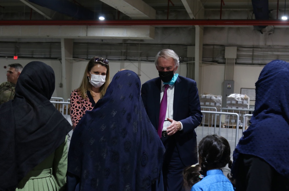 Afghan Evacuations Mission Support Element Welcomes members of Congress
