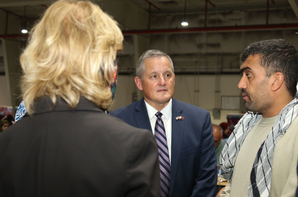 Afghan Evacuations Mission Support Element Welcomes members of Congress