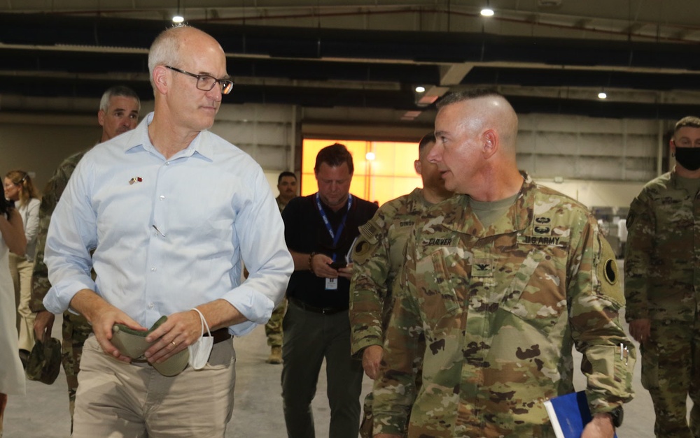 Afghan Evacuations Mission Support Element Welcomes members of Congress