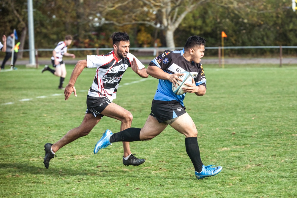 U.S. Soldiers bring new energy to Illesheim's historical Black and Blue Rugby Team