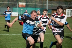 U.S. Soldiers bring new energy to Illesheim's historical Black and Blue Rugby Team [Image 3 of 5]