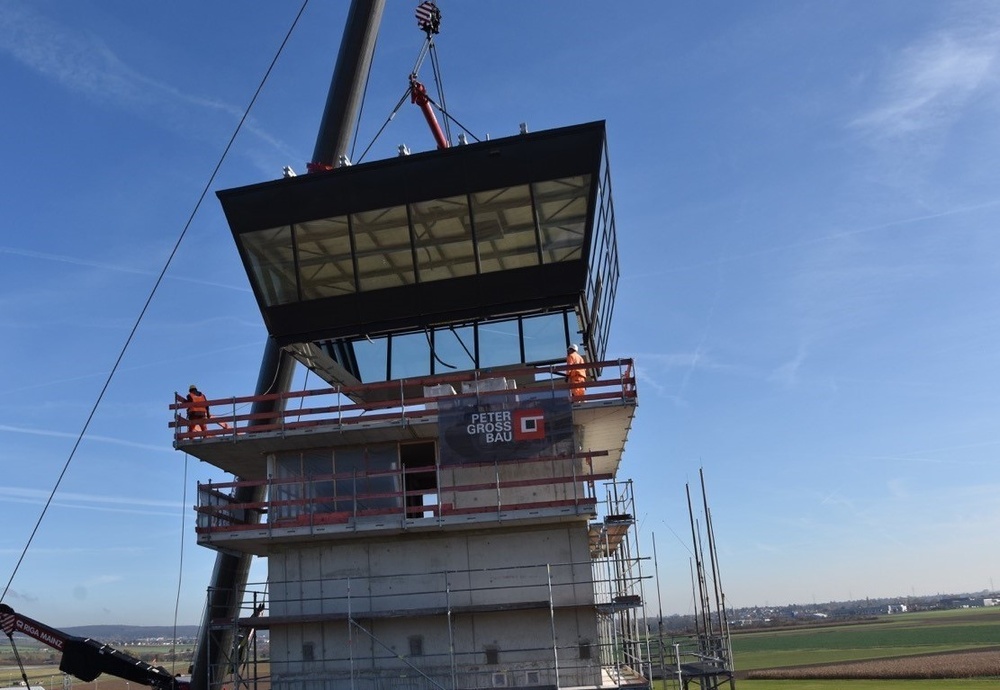 Wiesbaden Army Airfield’s new air traffic control tower makes major progress