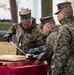 MARFOREUR/AF Marine Corps birthday cake cutting ceremony