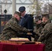 MARFOREUR/AF Marine Corps birthday cake cutting ceremony